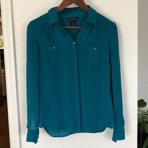 Camp style WHBM silk blouse